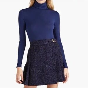 Hill House Blair Skirt in Midnight Tweed